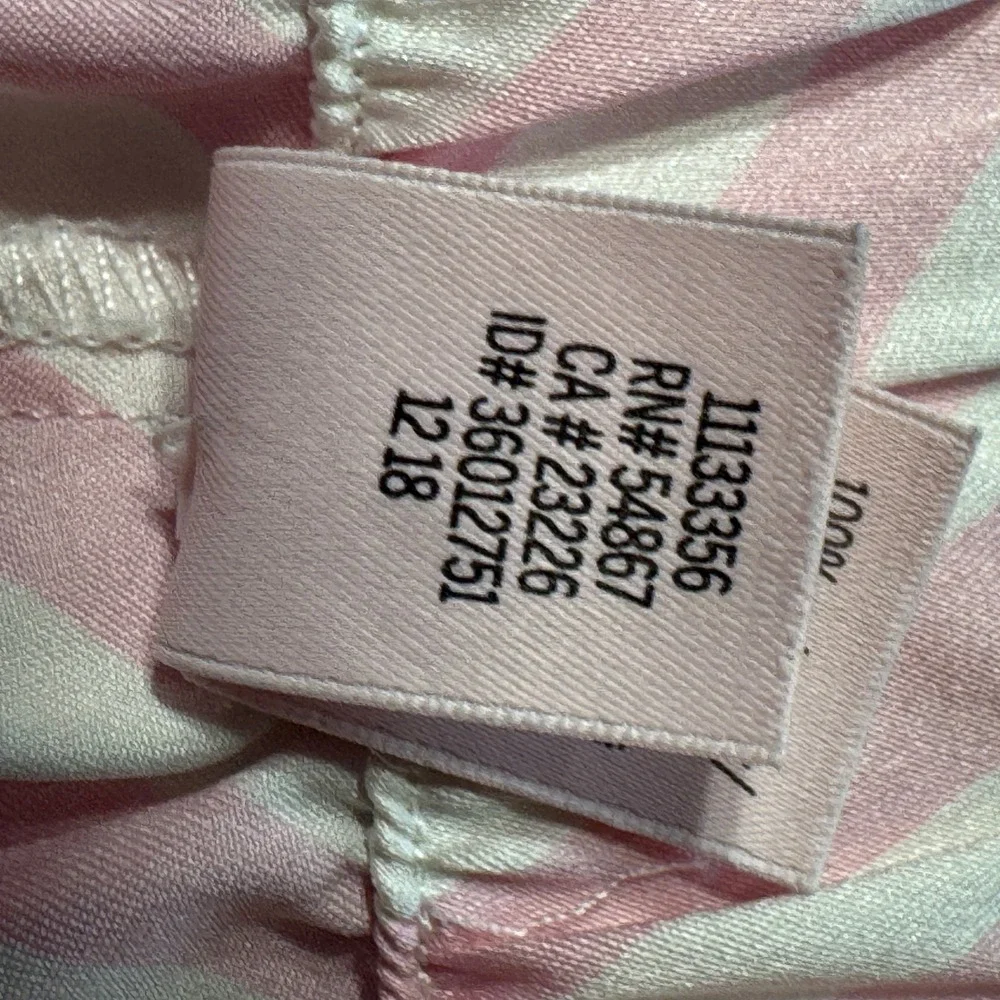 Victoria's Secret Pajama Set Womens Small Pink Excellent Striped Satin 2 Piece